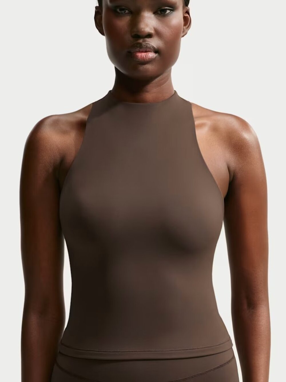 NikeSKIMS Matte Racerback Tank Top (Dark Sepia color)